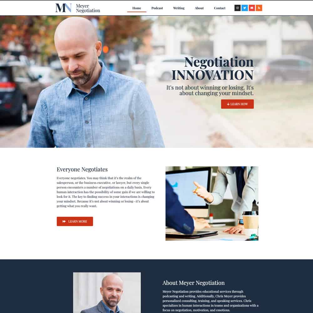 Meyer Negotiation website